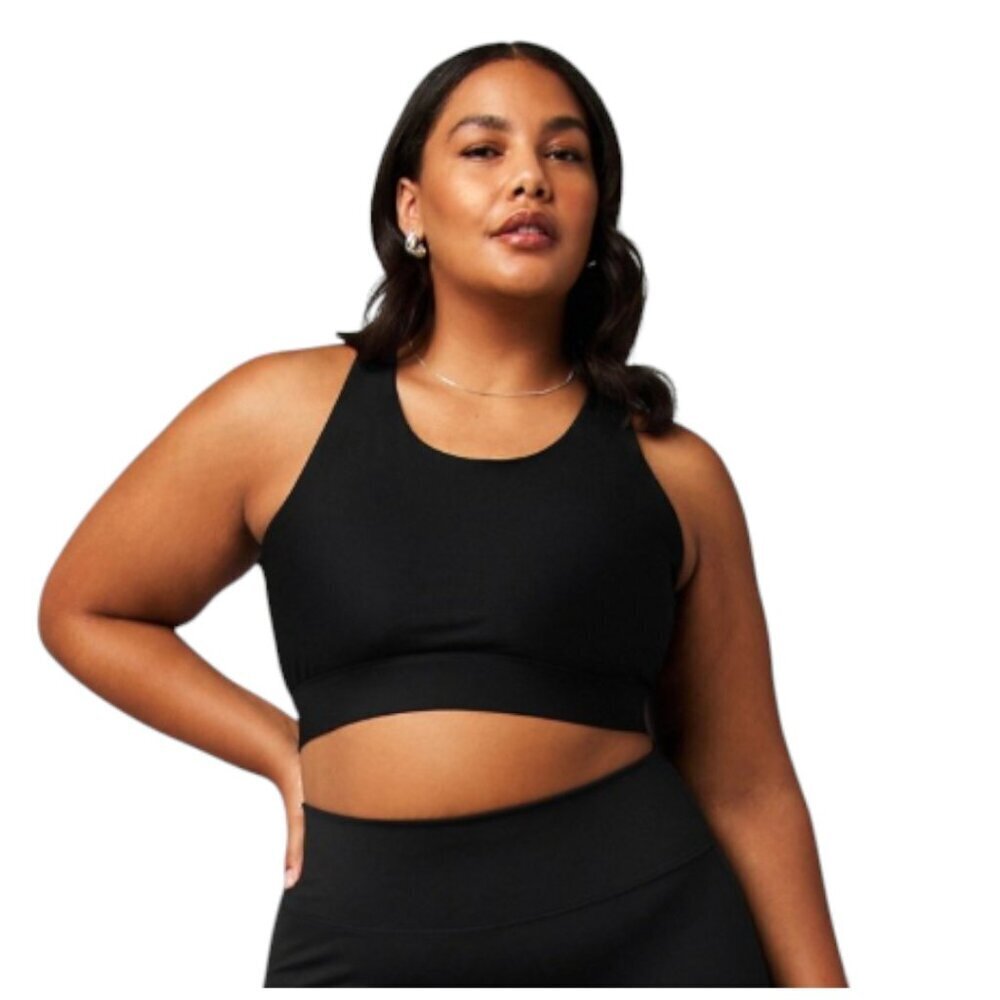 NEW Fabletics Black No Bounce High Impact Sports Bra, XXL - Picture 2 of 7
